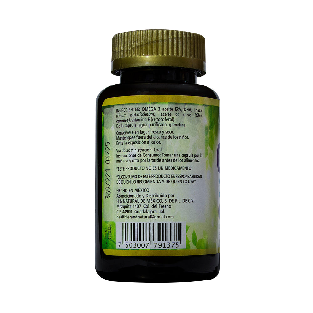 OMEGA JR. 3,6,9 EPA&DHA 60 Cápsulas de 760 mg c/u