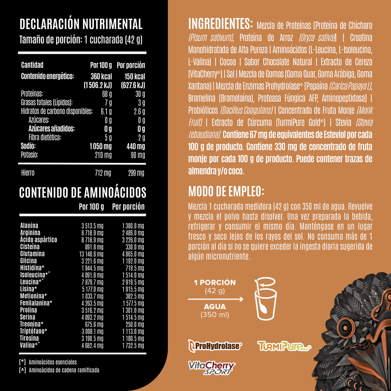 Birdman Falcon Performance Choco Bronze 1.9 kg - 45 Servicios | ¡PROMO! Envío Gratis |
