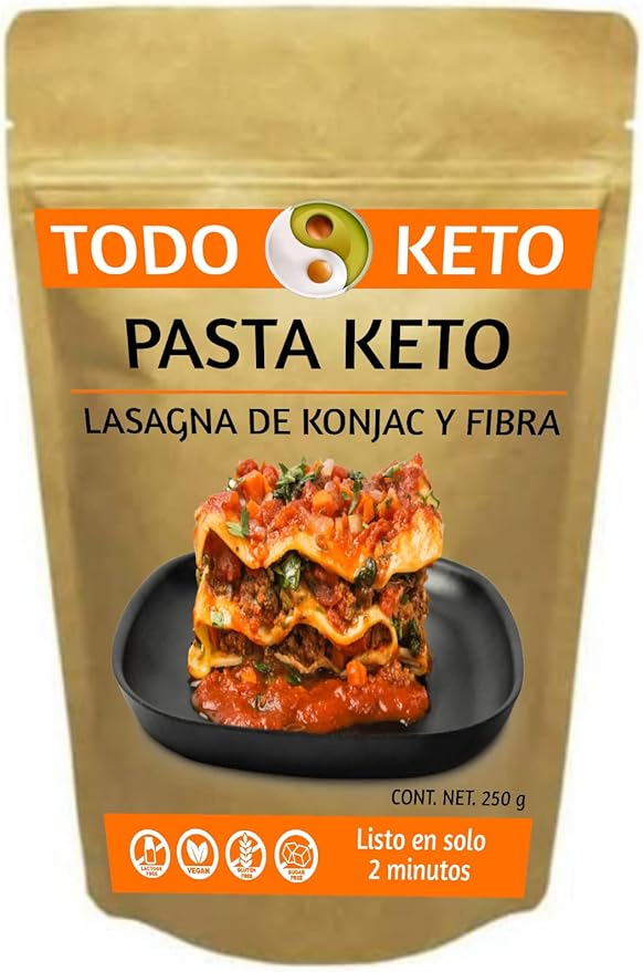 LASAGNA DE KONJAC CON FIBRA KETO SIN GLUTEN