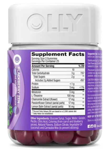 Olly Sleep 50 Gomitas Para Dormir -melatonina-