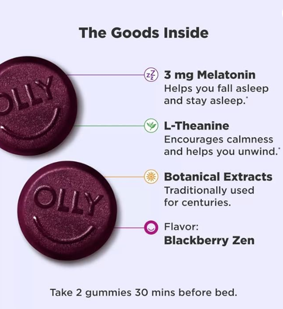 Olly Sleep 50 Gomitas Para Dormir -melatonina-