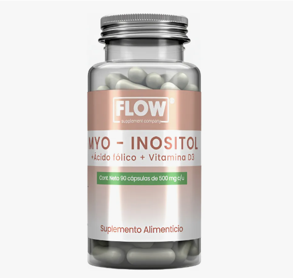 Myo Inositol Vitamina D3 90 Cápsulas 500 Mg Flow