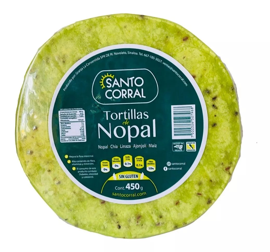 Tortillas de Nopal, SANTO CORRAL.