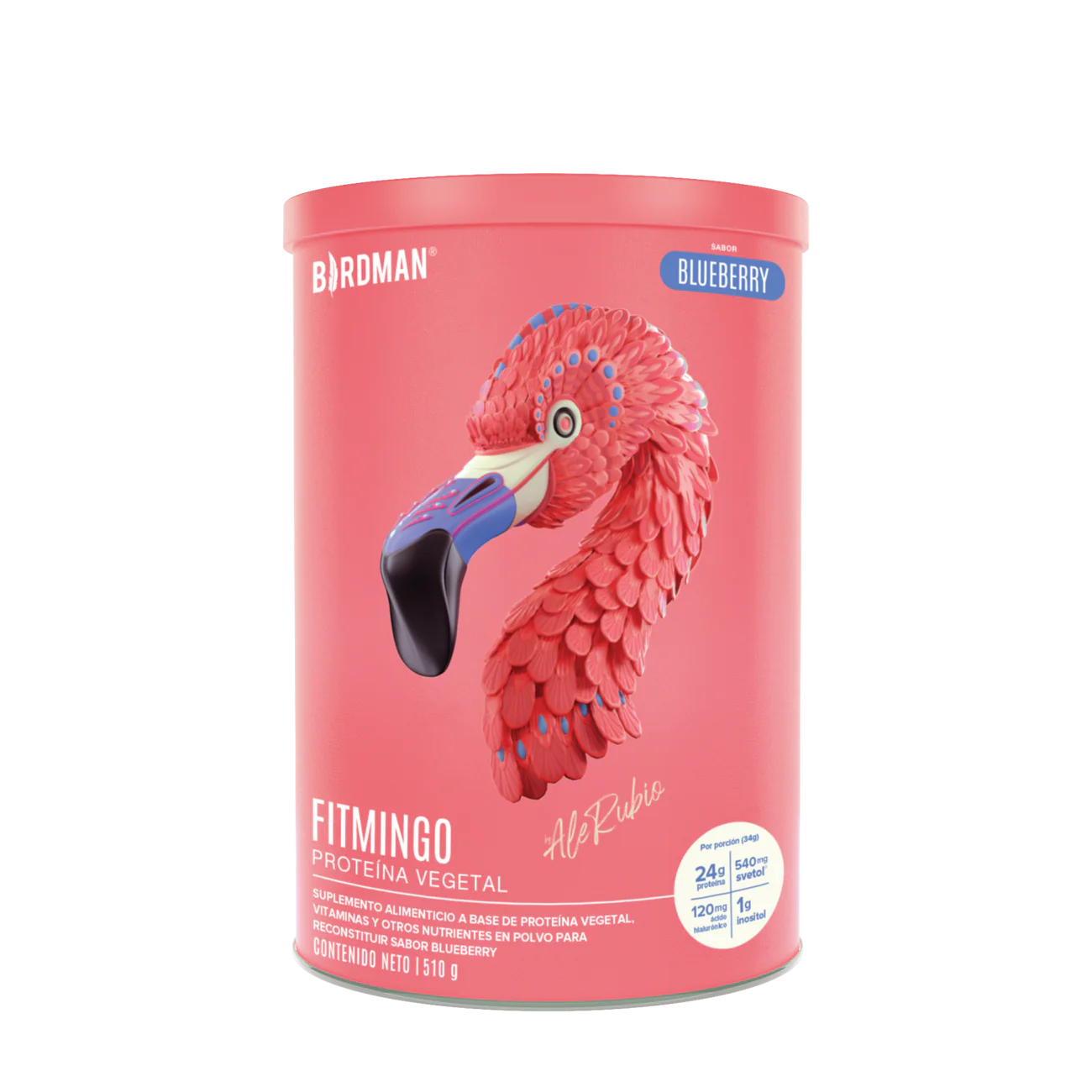 Birdman Fitmingo Protein Blueberry 510 g - 15 Servicios