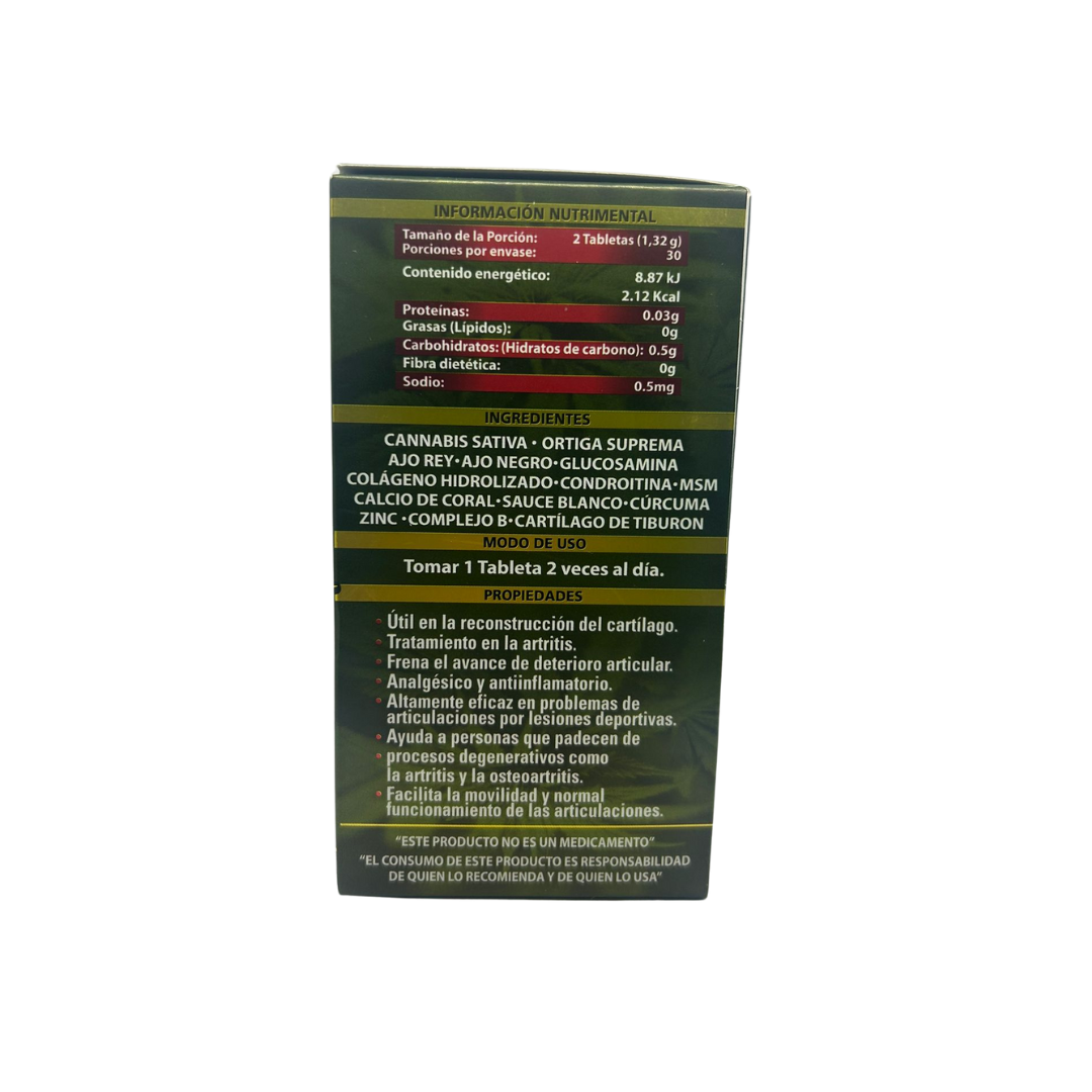 Cannabis King 60 tabs 660 mg Bob Marley Envio gratis 3 pzas o mas