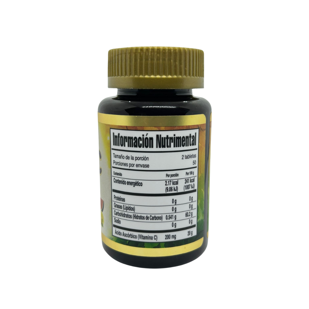 VITAMINA C Junior 100 tabletas masticables.