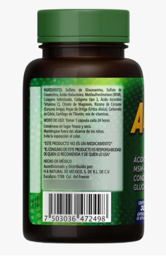 Awflex Glucosamina + Condroitina + Msm + Colageno + Ah ENVÍO GRATIS EN LA COMPRA DE 3 O MÁS