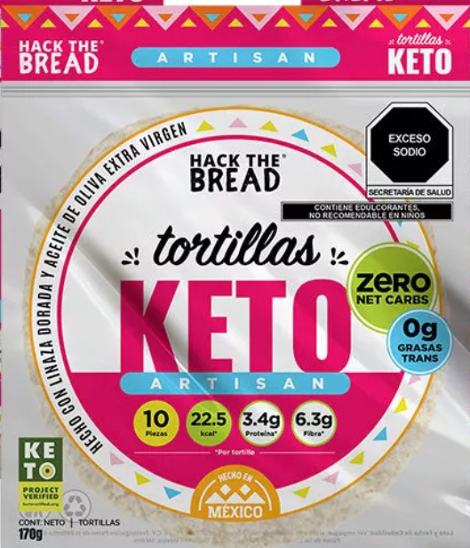 tortillas Keto Zero Carbs "HACK THE BREAD"