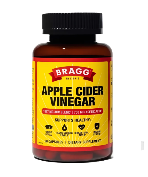 Bragg Cáp De Vinagre De Sidra Vitamina D3 Y Zinc 750mg 90cap