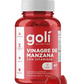 GOLI Gomitas de Vinagre de Sidra de Manzana | Con Vitaminas B9, B12, Betabel y Granada | 60 Gomitas Veganas | Sin OGM, Sin Gluten |