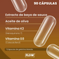 VITAMINA D3 + VITAMINA K2 + ACEITE DE OLIVA + EXTRACTO DE BAYA DE SAUCO / 90 CÁPSULAS DE 500 MG C/U