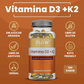 VITAMINA D3 + VITAMINA K2 + ACEITE DE OLIVA + EXTRACTO DE BAYA DE SAUCO / 90 CÁPSULAS DE 500 MG C/U