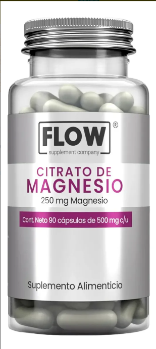 Flow - Citrato De Magnesio - 90 Capsulas - Sin sabor
