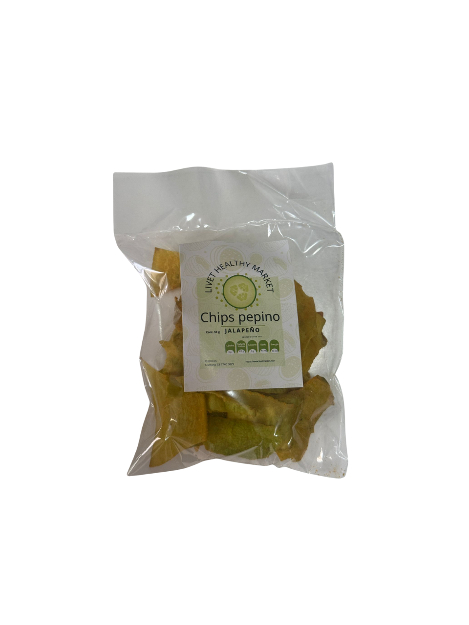 Chips de Pepino Jalapeño 50 y 90 Gr