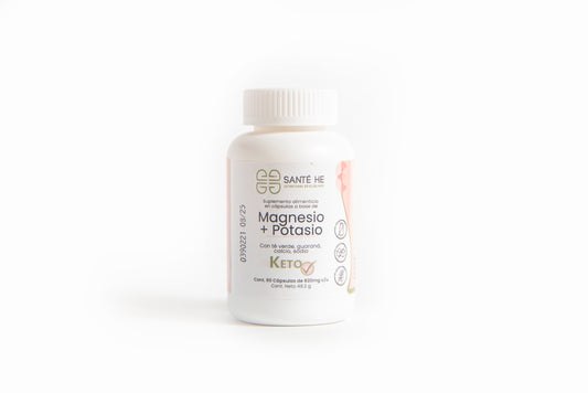 Magnesio + Potasio keto 60 Cápsulas.