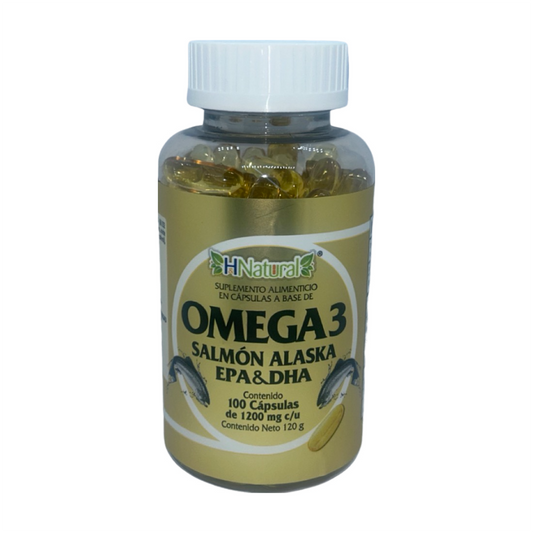 OMEGA 3 Salmón Alaska EPA & DHA cápsulas de 1200 mg c/u