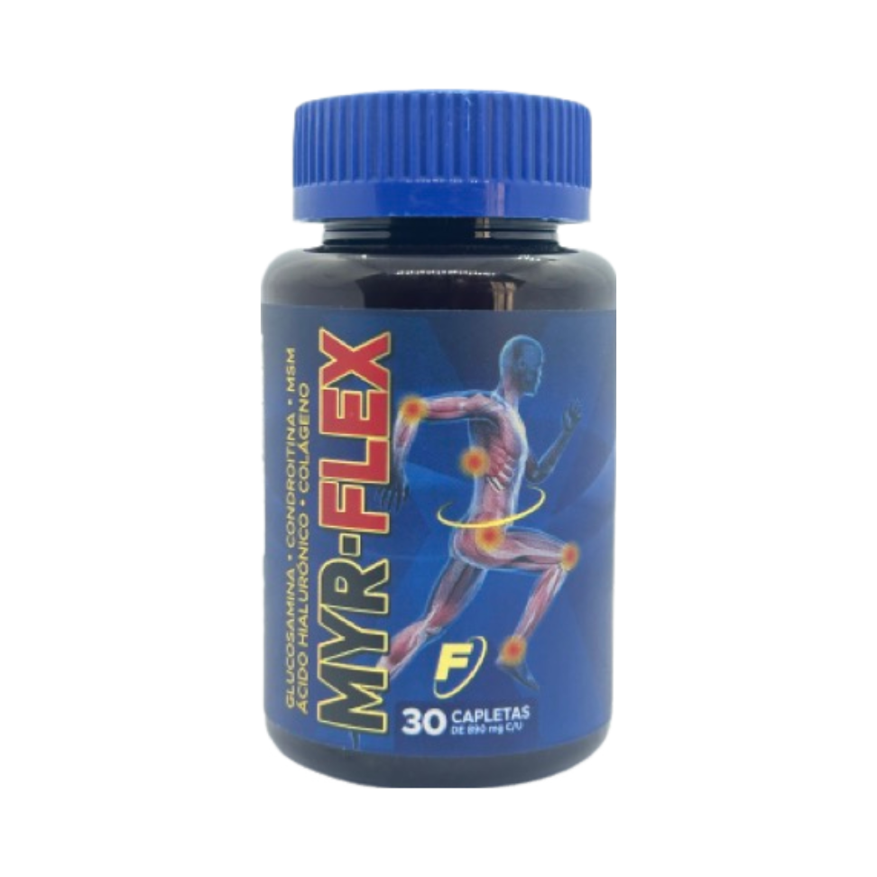 MYR-FLEX 30 Capletas 890mg PROMO Envio gratis 3 pzas o mas