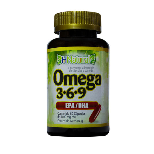 OMEGA 3,6,9 EPA&DHA 60 Cápsulas de 1400 mg c/u