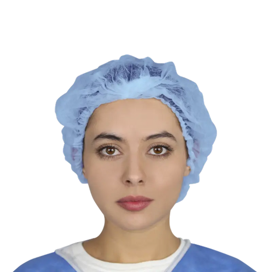 Cubre pelo azul / Gorro Plisado paq 100