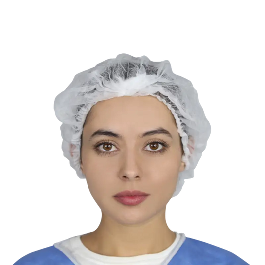 Cubre pelo blanco / Gorro Plisado paq 100