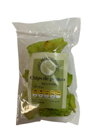 Chips de Pepino Sal y limon 50 y 90 Gr